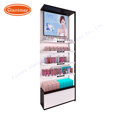 قفسه آرایشی فروشگاه لوازم آرایشی و بهداشتی مرکز خرید ساختار پایدار نمایشگر